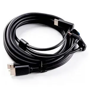 High-Speed Stable Transmission HDMI-Compatible USB Power Integrated Replacement Cord,Compatible for HTC Vive 5M 3-in-1 VR Link Cable VR Gaming Headset Connection Accessories High-Speed Stable Transmission HDMI-Compatible USB Power Integrated Replacement Cord,Compatible for HTC Vive 5M 3-in-1 VR Link Cable VR Gaming Headset Connection Accessories