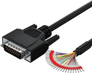 26 Pin Shielded Male Female Connection Cable with Number Tube Terminal Wire DB26 Serial Port Cable 26pin Single Head Line(Male,1M) 26 Pin Shielded Male Female Connection Cable with Number Tube Terminal Wire DB26 Serial Port Cable 26pin Single Head Line(Male,1M)