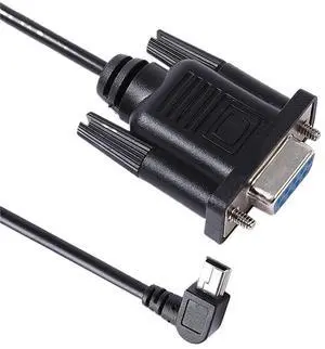 9 Pin D-Sub DB9 Female to mini USB Left and Right Angled L Shape RS232 Serial Downloading Data Cable(3m,Mini Left Angled) 9 Pin D-Sub DB9 Female to mini USB Left and Right Angled L Shape RS232 Serial Downloading Data Cable(3m,Mini Left Angled)