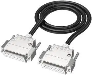 RS232 DB25 Male Female Connection Cable 26AWG Wire Various Length Option, Black Instrumentation Data Cable RS232 DB25 Male Female Connection Cable 26AWG Wire Various Length Option, Black Instrumentation Data Cable