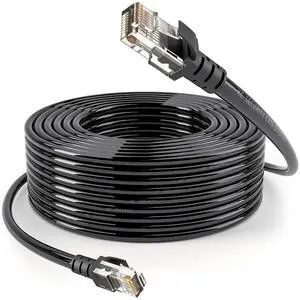 Outdoor 5m LAN Cable Black Cat6 PoE Compatible with 30 Years Outdoor Weather Resistant PE (Polyethylene) Double Coatings Reliable Domestic Brand Category 6 High Speed 1Gbps 1000BASE-T Outdoor 5m LAN Cable Black Cat6 PoE Compatible with 30 Years Outdoor Weather Resistant PE (Polyethylene) Double Coatings Reliable Domestic Brand Category 6 High Speed 1Gbps 1000BASE-T