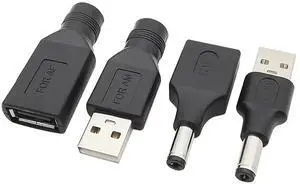 DC Power Connector 20pcs Male/Female to DC Power Connector USB to 5V Charging Plug Converter Adapter(USB F to DC M) DC Power Connector 20pcs Male/Female to DC Power Connector USB to 5V Charging Plug Converter Adapter(USB F to DC M)
