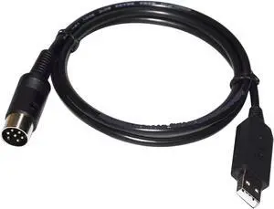 Origin FT232RL USB to 6PIN 6 DIN Connector RS232 Serial Communication Programming Cable for PASSAP E6000 Knitting Machine to PC(3m) Origin FT232RL USB to 6PIN 6 DIN Connector RS232 Serial Communication Programming Cable for PASSAP E6000 Knitting Machine to PC(3m)