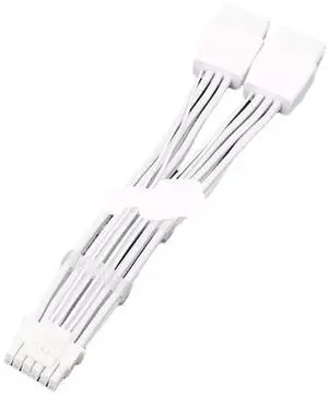 54DB PCIe5.0 12VHPWR GPU Cable 2x8PIN to 16PIN GPU Extension Cord for Modern Graphics Cards with Textured Aesthetics 54DB PCIe5.0 12VHPWR GPU Cable 2x8PIN to 16PIN GPU Extension Cord for Modern Graphics Cards with Textured Aesthetics