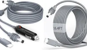 Starlink Mini Power Cable Cigarette Lighte+Starlink Mini Power Cable USB C to DC Power Cord Starlink Mini Power Cable Cigarette Lighte+Starlink Mini Power Cable USB C to DC Power Cord