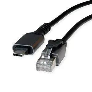 VALUE USB 3.2 Gen 2 Type C to Gigabit Ethernet Converter Cable Black 2m VALUE USB 3.2 Gen 2 Type C to Gigabit Ethernet Converter Cable Black 2m