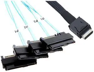 SFF-8611 OCuLink PCIe PCI-Express Oculink 4I STR to SFF-8482 2 in 1 Connector 4X S-AS 29Pin with SATA 15PIN Power(0.5m) SFF-8611 OCuLink PCIe PCI-Express Oculink 4I STR to SFF-8482 2 in 1 Connector 4X S-AS 29Pin with SATA 15PIN Power(0.5m)