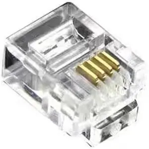 100pcs1000pcs RJ11 Crystal Head 6P4C Universal Telephone 4-Core Crystal Connector(100pcs) 100pcs1000pcs RJ11 Crystal Head 6P4C Universal Telephone 4-Core Crystal Connector(100pcs)