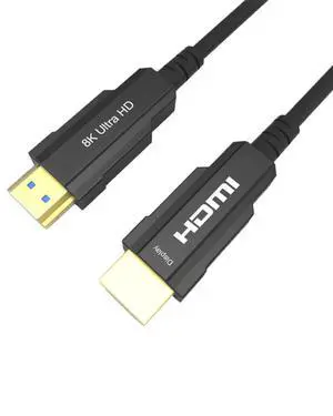 HDMI 2.1 Fiber Optic Cable 5M/16.4FT Ultra high Speed Support 8K@60Hz, 4K@120Hz, HDR, eARC, 48Gbps, for PC, TV, Projector, Gaming & Home Theater HDMI 2.1 Fiber Optic Cable 5M/16.4FT Ultra high Speed Support 8K@60Hz, 4K@120Hz, HDR, eARC, 48Gbps, for PC, TV, Projector, Gaming & Home Theater