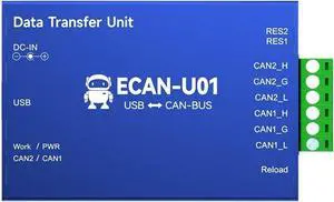 CAN2.0 Debugger CAN to USB Converter Bus Analyzer ECAN-U01 CAN-Bus Bidirectional 2-Way Isolated Transceiver USB2.0 CAN2.0 Debugger CAN to USB Converter Bus Analyzer ECAN-U01 CAN-Bus Bidirectional 2-Way Isolated Transceiver USB2.0