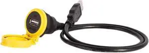 Waterproof IP65 Industrial 22.5mm USB2.0 USB3.0 Female Socket Jacks Panel Mounting USB Data Connector Extension Cable Adapter(0.3m USB2.0,Plastic Nut,White Cap) Waterproof IP65 Industrial 22.5mm USB2.0 USB3.0 Female Socket Jacks Panel Mounting USB Data Connector Extension Cable Adapter(0.3m USB2.0,Plastic Nut,White Cap)