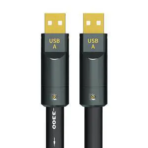 6N Single Crystal Coppered USB A to A Cable Stable Transmission Enhances Shielding Clear Sound 50-200cm 6N Single Crystal Coppered USB A to A Cable Stable Transmission Enhances Shielding Clear Sound 50-200cm