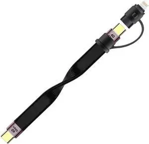 10Gbps Short Cable 2 in 1 PD 100W USB to Type C Converter Fast Adapter Cord USB4 40Gbps Cable(2in1-40G C to C L) 10Gbps Short Cable 2 in 1 PD 100W USB to Type C Converter Fast Adapter Cord USB4 40Gbps Cable(2in1-40G C to C L)