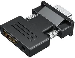 HDMI to VGA Video Converter HDMI to VGA Converter with Audio(Audio Hole) HDMI to VGA Video Converter HDMI to VGA Converter with Audio(Audio Hole)