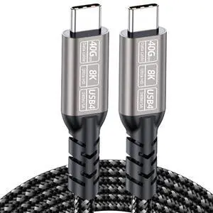 4 USB4 8K Video USB C to C Cable 240W 40Gbps t2y>pe-c 3 Data Transfer Cable(0.5m,PQ-001-U4-GU) 4 USB4 8K Video USB C to C Cable 240W 40Gbps t2y>pe-c 3 Data Transfer Cable(0.5m,PQ-001-U4-GU)