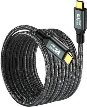PD100W USB 3.2 20Gbps 3 Type C to Type C Cable 8K@60Hz USB-C Data Cord(Black 2m) PD100W USB 3.2 20Gbps 3 Type C to Type C Cable 8K@60Hz USB-C Data Cord(Black 2m)