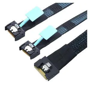 PCI-E Ultraport Slimline S-AS 4.0 SFF-8654 8i 74pin to 2X MCIO 4X 4i 8654 38Pin Server Internal Connection Cable(0.5m) PCI-E Ultraport Slimline S-AS 4.0 SFF-8654 8i 74pin to 2X MCIO 4X 4i 8654 38Pin Server Internal Connection Cable(0.5m)