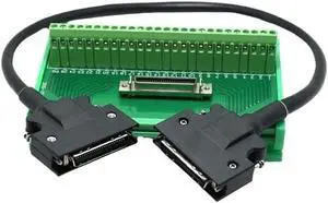 SCSI 50pin Male Terminal Block with Data Cable CN1 50-pin Adapter Board Wiring Module Terminal Block Splitter(1.5m) SCSI 50pin Male Terminal Block with Data Cable CN1 50-pin Adapter Board Wiring Module Terminal Block Splitter(1.5m)