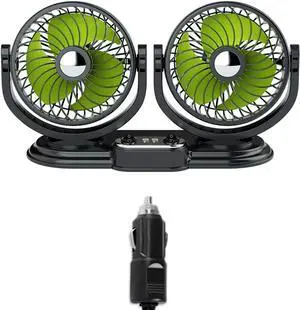 for Head Car Fan USB 12V Electric Car Cooling Fan with 360 Degree Adjustable Low Automobile with 2 USB Po Portable Oscillating Flexible Portable for Desk Quiet for Head Car Fan USB 12V Electric Car Cooling Fan with 360 Degree Adjustable Low Automobile with 2 USB Po Portable Oscillating Flexible Portable for Desk Quiet