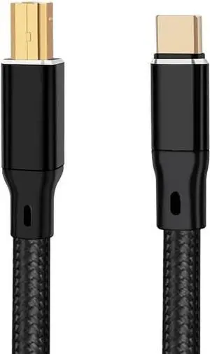 USB Type A to B 6N DAC A-C Audio Cable OCC Silver Plating Data Cable(1.5m,B to C) USB Type A to B 6N DAC A-C Audio Cable OCC Silver Plating Data Cable(1.5m,B to C)