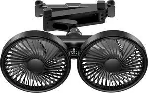 Double Mount Car Fan with 3 Speed Settings and USB Power for Personalizing Airflows in Vehicles Fast Cooling Type C Car Fan Device Double Mount Car Fan with 3 Speed Settings and USB Power for Personalizing Airflows in Vehicles Fast Cooling Type C Car Fan Device