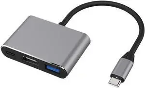 3 in 1 USB Type C Hub Converter with 4K HDMI PD Fast USB 30 Port Sma/1rt Adapter 3 in 1 USB Type C Hub Converter with 4K HDMI PD Fast USB 30 Port Sma/1rt Adapter