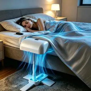 Bed Fan Under Sheets, Under Sheet Bed Cooling System with Adjustable Speed, Quiet Cooling Bed Fan for Hot Sleepers and Nighttime Comfort, Fits Most Mattress Heights Bed Fan Under Sheets, Under Sheet Bed Cooling System with Adjustable Speed, Quiet Cooling Bed Fan for Hot Sleepers and Nighttime Comfort, Fits Most Mattress Heights