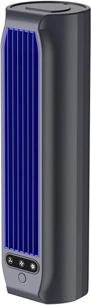 Portable Tower Fan Quiet USB Rechargeable Air Cooler with 3 Speeds & LED Touch Screen Circulating Fan Air Circulators for Bedroom Office Home (Black) (A) Portable Tower Fan Quiet USB Rechargeable Air Cooler with 3 Speeds & LED Touch Screen Circulating Fan Air Circulators for Bedroom Office Home (Black) (A)
