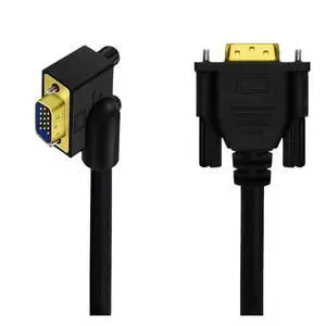HD V/GA Cord 90 ° Elbow 15Pin Male to Computer to TV Connection 0.5m/1m/1.5m(1.5m,Left) HD V/GA Cord 90 ° Elbow 15Pin Male to Computer to TV Connection 0.5m/1m/1.5m(1.5m,Left)