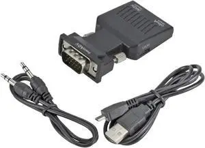 to HDMI-Compatible Video Converter 1080P to V/GA Adapter Cord for PC to HDTV Projector(VGA to HDMI Black) to HDMI-Compatible Video Converter 1080P to V/GA Adapter Cord for PC to HDTV Projector(VGA to HDMI Black)