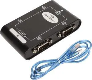 4 Port USB to RS232 Serial Adapter Hub with COM Reserve Feature, Wide Compatibility for Glass panes 10 8 7, Control Multiple Devices 4 Port USB to RS232 Serial Adapter Hub with COM Reserve Feature, Wide Compatibility for Glass panes 10 8 7, Control Multiple Devices