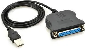 USB to 25 Pin DB25 Female IEEE 1284 Parallel Printer LPT Adapter Print Converter Cable Parallel Interface Communication USB to 25 Pin DB25 Female IEEE 1284 Parallel Printer LPT Adapter Print Converter Cable Parallel Interface Communication