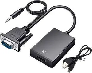 1080P to HDMI-Compatible Full Converter Adapter Cord with Output V/GA HD for PC to HDTV Projector 1080P to HDMI-Compatible Full Converter Adapter Cord with Output V/GA HD for PC to HDTV Projector