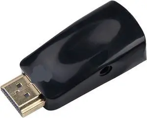 HDMI-Compatible to V/GA Cord Converter Male to Famale Adapter 3.5 Mm Ja-ck HD 1080P for PC Tablet(White) HDMI-Compatible to V/GA Cord Converter Male to Famale Adapter 3.5 Mm Ja-ck HD 1080P for PC Tablet(White)