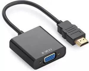 for HDMI to V/GA Adapter Plated 1080P Full HD Male to Female HDTV HDMI-Compatible to Cord for Monitor/Projectors/Laptop(1Black) for HDMI to V/GA Adapter Plated 1080P Full HD Male to Female HDTV HDMI-Compatible to Cord for Monitor/Projectors/Laptop(1Black)