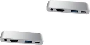 Hemoton 2pcs USB- Adapter USB and Headphone Jack Pd Charging for Laptop Compact Silver Design for Seamless Connectivity and Fast Data Transfer Hemoton 2pcs USB- Adapter USB and Headphone Jack Pd Charging for Laptop Compact Silver Design for Seamless Connectivity and Fast Data Transfer