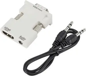 HDMI to V/GA Adapter Cord Male to Female to Converter 1080P Digital to Analog Video for Tablet(White) HDMI to V/GA Adapter Cord Male to Female to Converter 1080P Digital to Analog Video for Tablet(White)