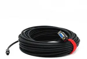 Wood Thrush PTZ Camera Control Cable, 8-Pin Mini-DIN to RS232 VISCA Cable for Long-Distance Camera Control. Connect to Joystick, Keyboard, or PC. Compatible with Most Major Brands. (98.4ft/30m) Wood Thrush PTZ Camera Control Cable, 8-Pin Mini-DIN to RS232 VISCA Cable for Long-Distance Camera Control. Connect to Joystick, Keyboard, or PC. Compatible with Most Major Brands. (98.4ft/30m)