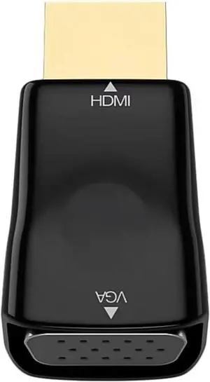 HDMI-Compatible to V/GA Adapter Converter Male to Famale 1080P HDMI to Video for PC TV Box DVD HDTV(Black) HDMI-Compatible to V/GA Adapter Converter Male to Famale 1080P HDMI to Video for PC TV Box DVD HDTV(Black)
