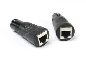 VRL RJ45 Ethernet Cat 5 to 5 Pin XLR DMX Female & Male Adapter Converter Set VRL RJ45 Ethernet Cat 5 to 5 Pin XLR DMX Female & Male Adapter Converter Set