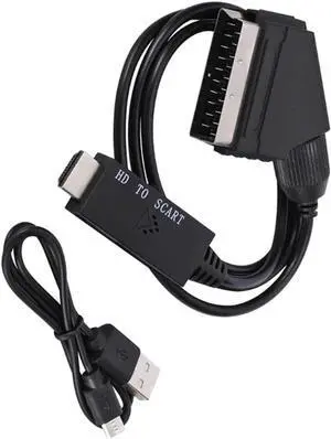 Display Conversion Line to Scart Adapter Converter Compatible for HDMI-Compatible 1.3 Monitor Conversion Cable Display Conversion Line to Scart Adapter Converter Compatible for HDMI-Compatible 1.3 Monitor Conversion Cable