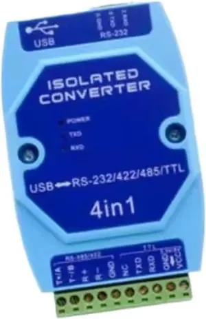Optically Isolated USB to RS485/422/232 Interface Industrial Grade Protection USB to Serial Converter(4 in 1) Optically Isolated USB to RS485/422/232 Interface Industrial Grade Protection USB to Serial Converter(4 in 1)