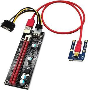 USB 3.0 MI NI PCI-E Riser Card PCI x16 Extender PCIE Riser Adapter Card Power Cabl SATA to 6pin Power USB 3.0 MI NI PCI-E Riser Card PCI x16 Extender PCIE Riser Adapter Card Power Cabl SATA to 6pin Power