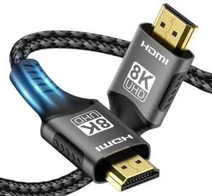 8K HDMI 2.1 Cable 4K@120Hz 8K@60Hz 48Gbps HDCP Ultra High Speed for Video Cable PC Projector HDTV 1m2m3m(Black-HDMI-8K60hz,1m) 8K HDMI 2.1 Cable 4K@120Hz 8K@60Hz 48Gbps HDCP Ultra High Speed for Video Cable PC Projector HDTV 1m2m3m(Black-HDMI-8K60hz,1m)