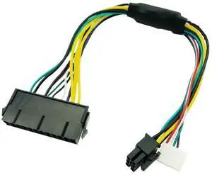KUNSR ATX 24pin to Motherboard 2-Ports 6pin Adapter PSU Power Supply Cable Cord for Z220 Z230 SFF Mainboard Server Workstation 30cm KUNSR ATX 24pin to Motherboard 2-Ports 6pin Adapter PSU Power Supply Cable Cord for Z220 Z230 SFF Mainboard Server Workstation 30cm
