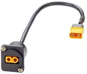 D-Type XT60 Panel Mount Extension Cable Male to Female Convertor Cable Pass Through Flange XT60 Coupler Socket D-Type XT60 Panel Mount Extension Cable Male to Female Convertor Cable Pass Through Flange XT60 Coupler Socket