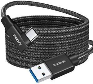 Link Cable 16FT Compatible with Oculus/Quest 3/Meta Quest 3 High Speed PC Data Transfer, USB 3.0 to USB C Cable for VR Headset Link Cable 16FT Compatible with Oculus/Quest 3/Meta Quest 3 High Speed PC Data Transfer, USB 3.0 to USB C Cable for VR Headset