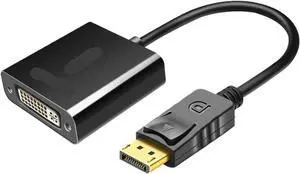 DUPILINK Displayport DP to HDMI-Compatible DVI Adapter 1080P Display Port Cable Converter for PC Projector(DP to DVI) DUPILINK Displayport DP to HDMI-Compatible DVI Adapter 1080P Display Port Cable Converter for PC Projector(DP to DVI)