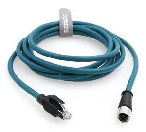 SZRMCC M12 X-Code 8Pin Female Connector to RJ45 Ethernet Cable Cat6A High Flexiable Shielded Gigabit Waterproof Network Cable for Industrial Camera Automation Sensor (20m) SZRMCC M12 X-Code 8Pin Female Connector to RJ45 Ethernet Cable Cat6A High Flexiable Shielded Gigabit Waterproof Network Cable for Industrial Camera Automation Sensor (20m)