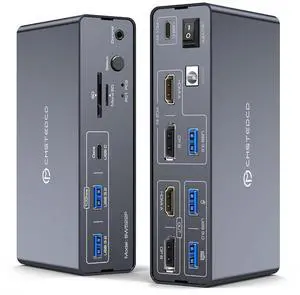 KVM Switch 2 Monitors 2 Computers Docking Station USB C + HDMI/DP Input with 100W PD, 4K60Hz/4K120Hz Displayport HDMI Dual Monitor for Laptop and Desktop Share 13-in-1 Dock Aluminum Case Plug and Play KVM Switch 2 Monitors 2 Computers Docking Station USB C + HDMI/DP Input with 100W PD, 4K60Hz/4K120Hz Displayport HDMI Dual Monitor for Laptop and Desktop Share 13-in-1 Dock Aluminum Case Plug and Play